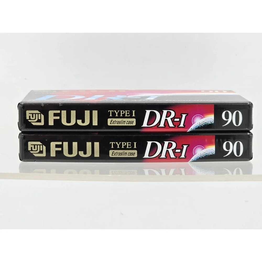 2 Lot - Fuji Audio Cassette Blank Tapes New Sealed DR-I 90 Minutes Normal‎ Bias